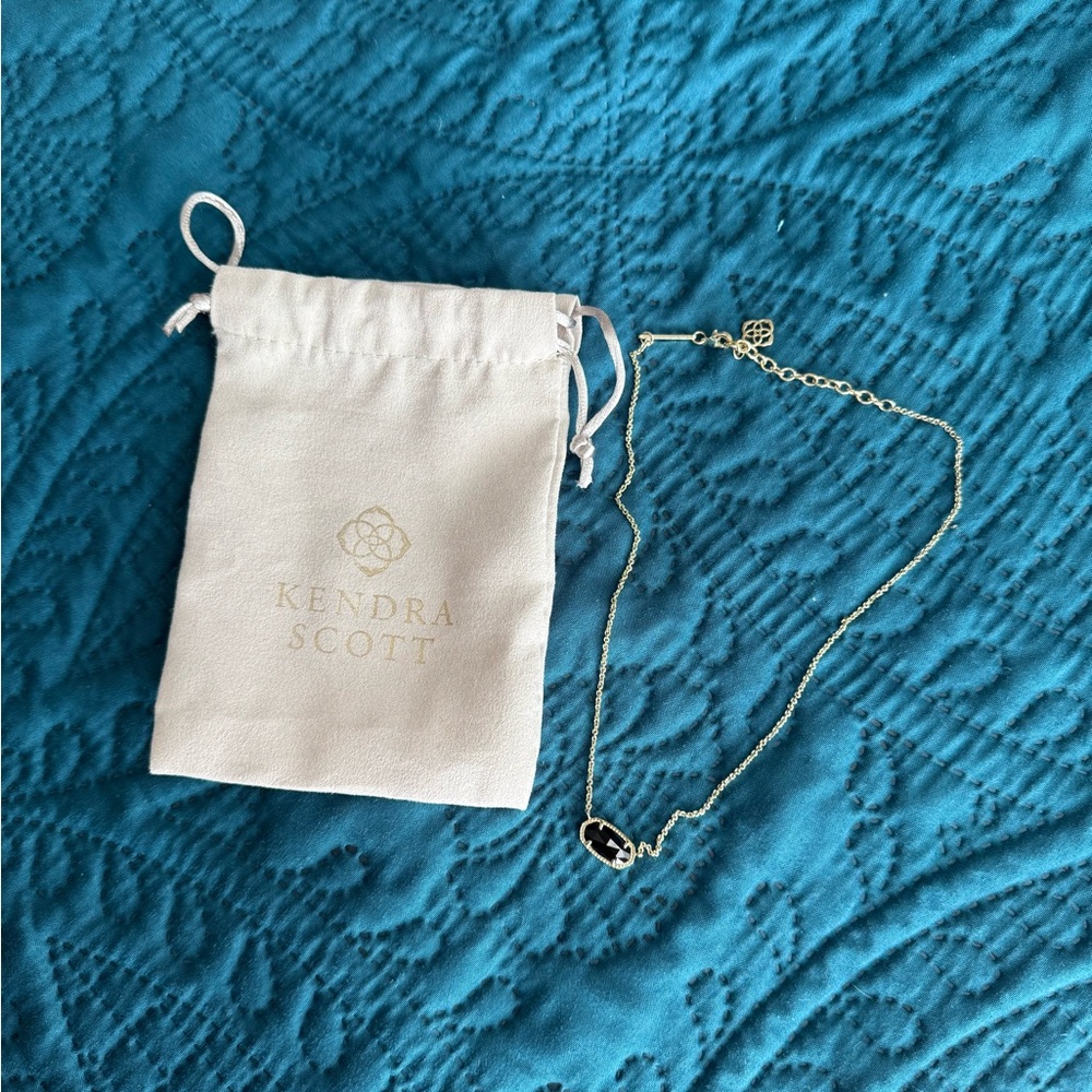 Kendra Scott Elisa Necklace - gold with black Stone
